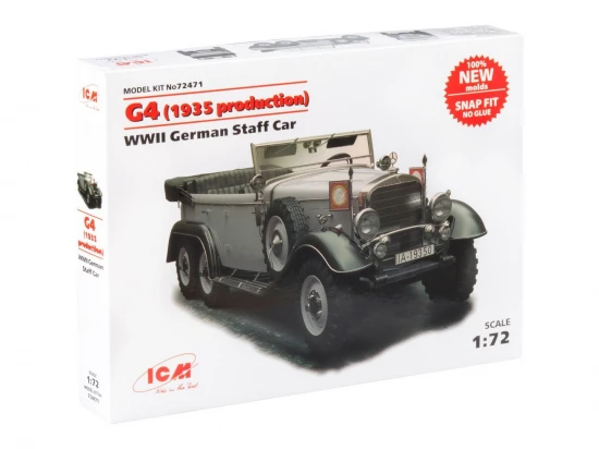 G4 (1935 production) - WWII German Staff Car - snap fit/no glue