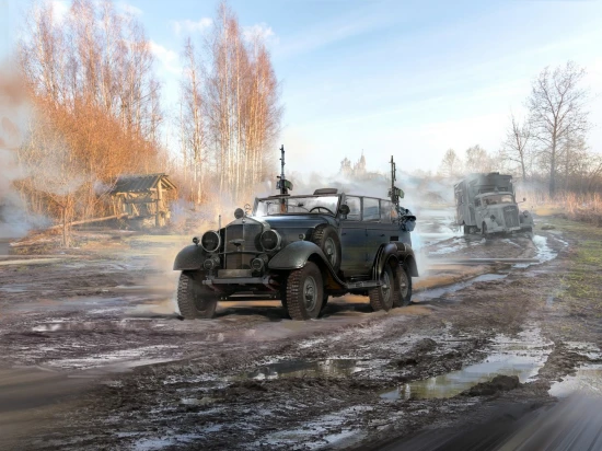 Type G4 Partisanenwagen with MG 34 - WWII German Vehicle