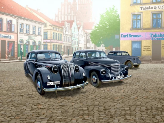 Wehrmacht Personnel Cars (Kadett K38 Saloon - Kapitan Saloon - Admiral Saloon)