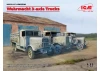Wehrmacht 3-axle Trucks (Henschel 33D1 - Krupp L3H163 - LG3000)