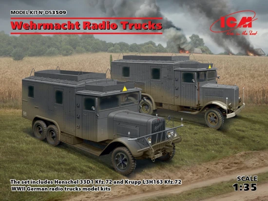 Wehrmacht Radio Trucks (Henschel 33D1 Kfz.72 - Krupp L3H163 Kfz.72)