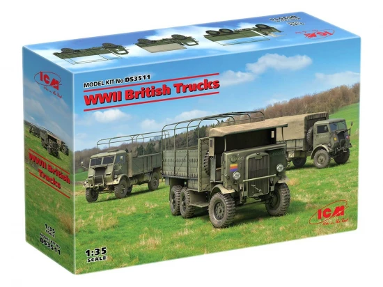 WWII British Trucks (Model W.O.T. 6 - Model W.O.T. 8 - Leyland Retriever General Service)