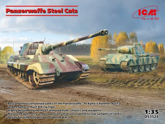 Panzerwaffe steel cats (Pz.Kpfw.V Panther Ausf.D - Pz.Kpfw.VI Ausf.B King Tiger)