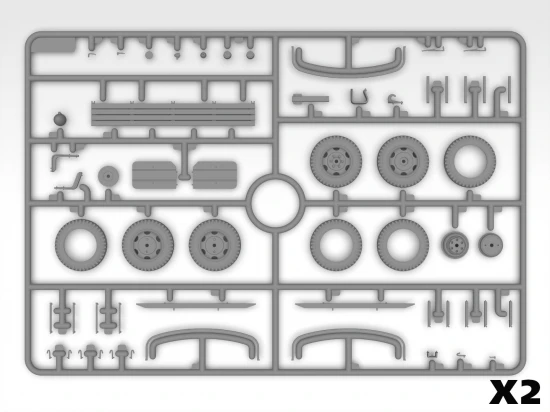 WWII U.S. Military Vehicles - G7117 - Studebaker US6-U3 - Studebaker US6-U5 (Set of 3 Trucks)