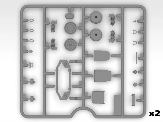 Drone Hunters’ Humvee M1097A2 Cargo Carrier - DShKM & Crew Figures)