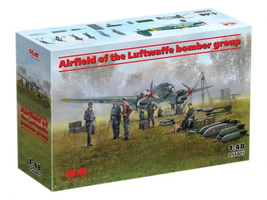 Airfield of the Luftwaffe bomber group (He 111H-3 - Luftwaffe ground personnel - airfield equipment)