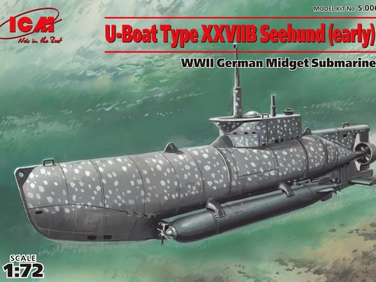 U-Boat Type XXVIIB Seehund(Early) - WWII German Midget Submarine