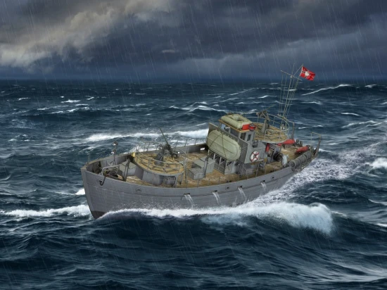 ICM 1:350 - WWII German KFK Kriegsfischkutter Boat