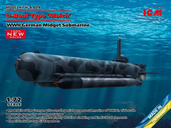 U-Boat Type Molch - WWII German Midget Submarine
