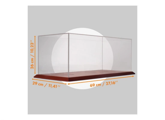 IXO 1:8 Scale Perspex Display Case with Base