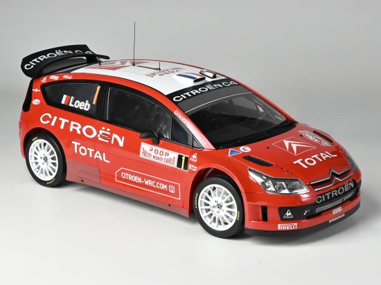 Citroën C4 WRC 2008 Red 1:8 Scale Full Metal Kit
