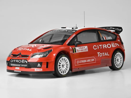 Citroën C4 WRC 2008 Red 1:8 Scale Full Metal Kit