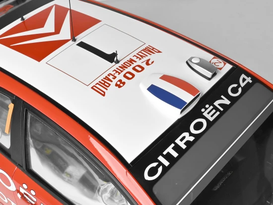 Citroën C4 WRC 2008 Red 1:8 Scale Full Metal Kit