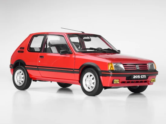 Red Peugeot 205 1.9 GTI 1:8 Scale Full Metal Kit