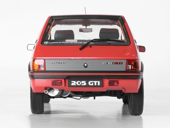Red Peugeot 205 1.9 GTI 1:8 Scale Full Metal Kit