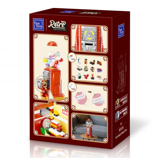 Retro Gumball Machine - 936 pcs