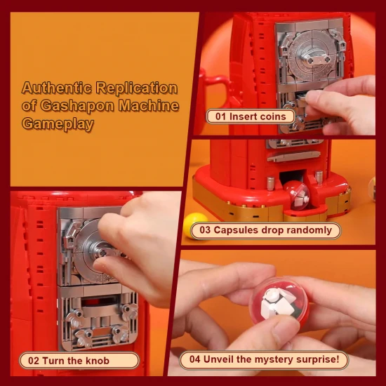 Retro Gumball Machine - 936 pcs