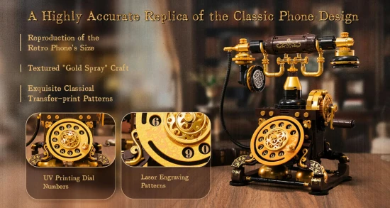 Retro Rotary Telephone - 766 pcs