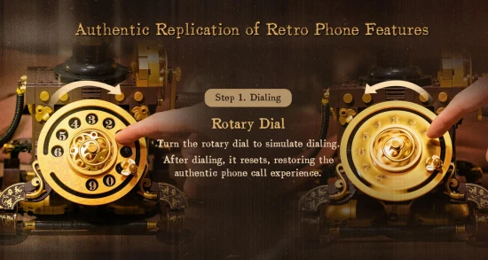 Retro Rotary Telephone - 766 pcs