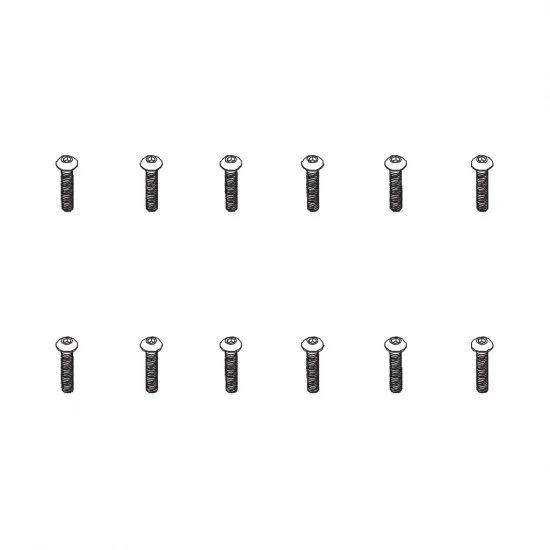 B head hex screw HM4*20 12pcs