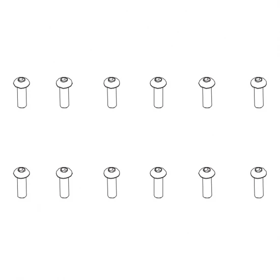 B head hex screw HM3*10 12pcs