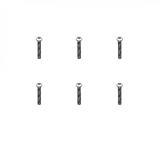 B head hex screw HM4*30 6pcs