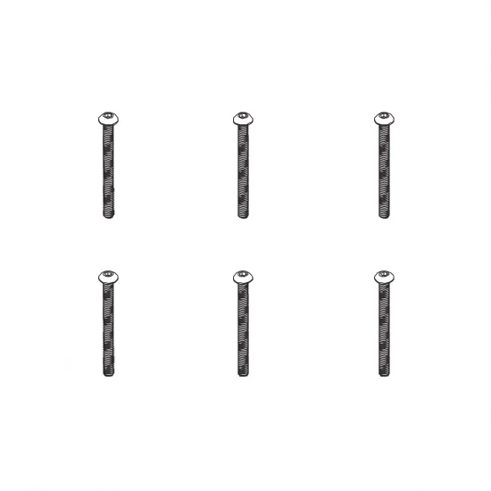 B head hex screw HM4*45 6pcs