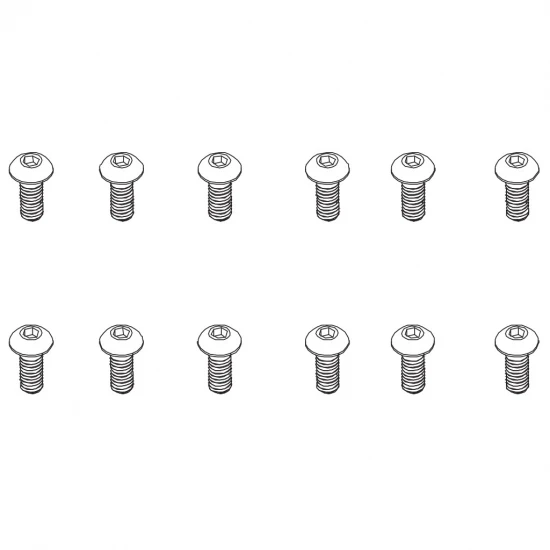 B head hex screw HM4*10 12pcs