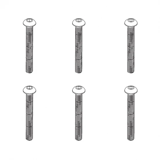 B head hex screw HM4*36 6PCS