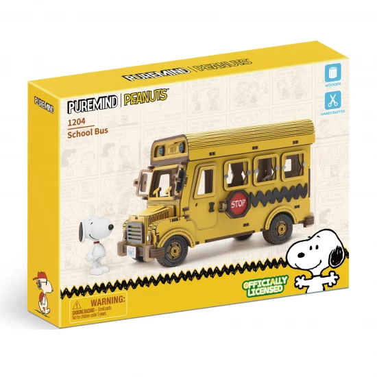 Peanuts™ Snoopy Yellow School Bus