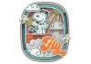 Peanuts™ Snoopys Pilot Dreams Wooden Magnet