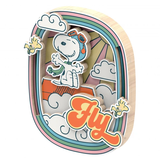 Peanuts™ Snoopys Pilot Dreams Wooden Magnet