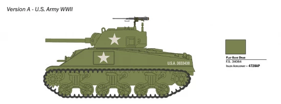 Italeri M4 Sherman 75mm