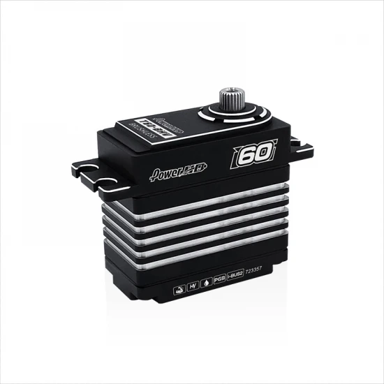 Power HD Servo T60 Brushless Aluminium HV Large Scale Servo 60kg 0.080s