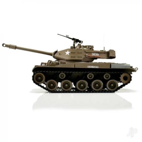 Henglong 1:16 US M41A3 Walker Bulldog with Infrared Battle System (2.4GHz + Shooter + Smoke + Sound)