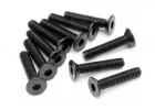 Countersunk Flat Head Screw M3x15mm (6pcs) 2mm Hex Socket