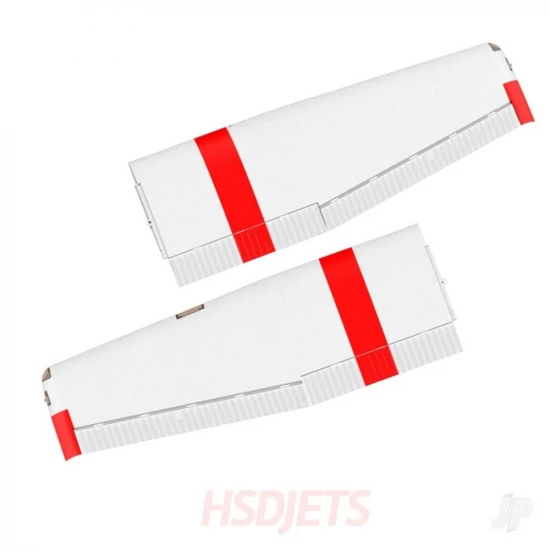 HSD Jets Main Wing Complete (Servos  Lights) (Red) (for 182 2000mm)