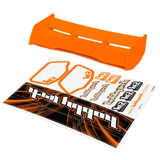 Hobbytech Spirit NXT high down force 1-8 Off Road wing ORANGE + stickers