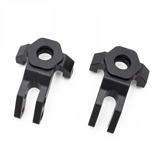 Hobbytech CRX L&R Front Steering Knuckle in aluminium - Black