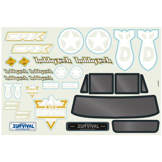 Hobbytech CRX RTR stickers sheet