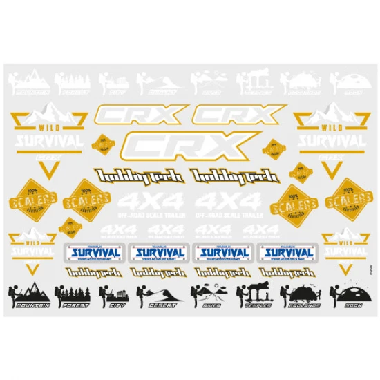 Hobbytech CRX V2 Survival stickers sheet