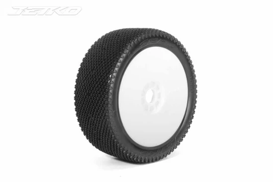Jetko J Zero Composite U.Soft 1:8 Buggy Pre-glued White evo Rims (2)