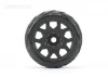 Jetko EX King Cobra LP Belted Tyres Mounted on 3.8 Black Wheels - 17mm (2)