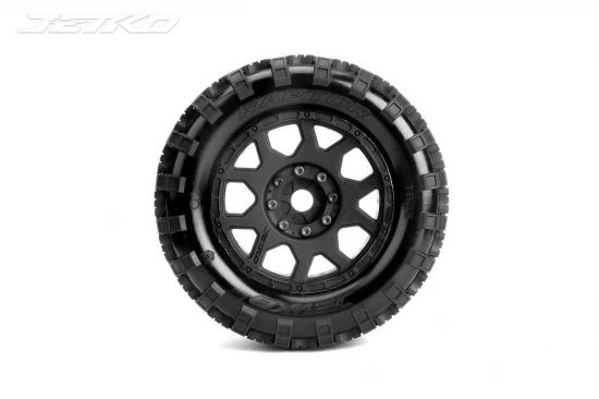 Jetko EX Tyre MT Raptor Belted 3.8 on 12/14/17mm Hex Wheels (2)