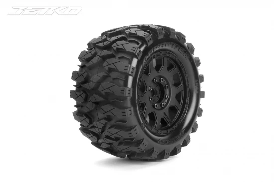 Jetko EX Tyre MT Defender Belted 3.8 on 12/14/17mm Hex Wheels (2)