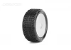 Jetko Challenger Medium EOS 1:10 Buggy 4WD Front Tyres Mounted on White Wheels (2)