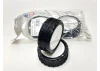 Jetko Challenger Medium EOS 1:10 Buggy 4WD Front Tyres Mounted on White Wheels (2)