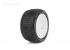 Jetko Challenger Medium EOS 1:10 Buggy 2.2 Rear Tyres Mounted on White Wheels (2)