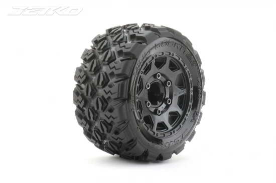Jetko EX King Cobra ST Tyres Mounted on Black 2.8 Wheels (2)