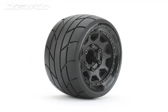 Jetko EX Super Sonic ST Tyres Mounted on Black 2.8 Wheels (2)